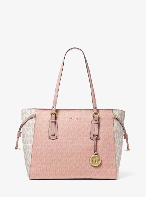 Damske Prenosná Taška Michael Kors Voyager Medium Color-Block Logo Viacfarebný - Kabelky Michael Kors Lacne | KDYJL-5693